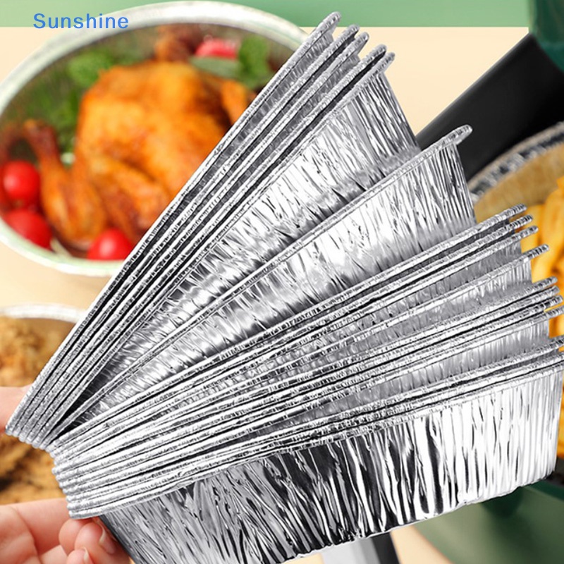 Set 20 Hộp Thiếc Lá Nhôm Chống Dầu Dùng Một Lần Đựng Thực Phẩm Nướng BBQ