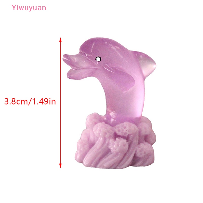 1 Đồ trang trí Cá Heo Mini Phát Quang Trang Trí Tiểu Cảnh Mới