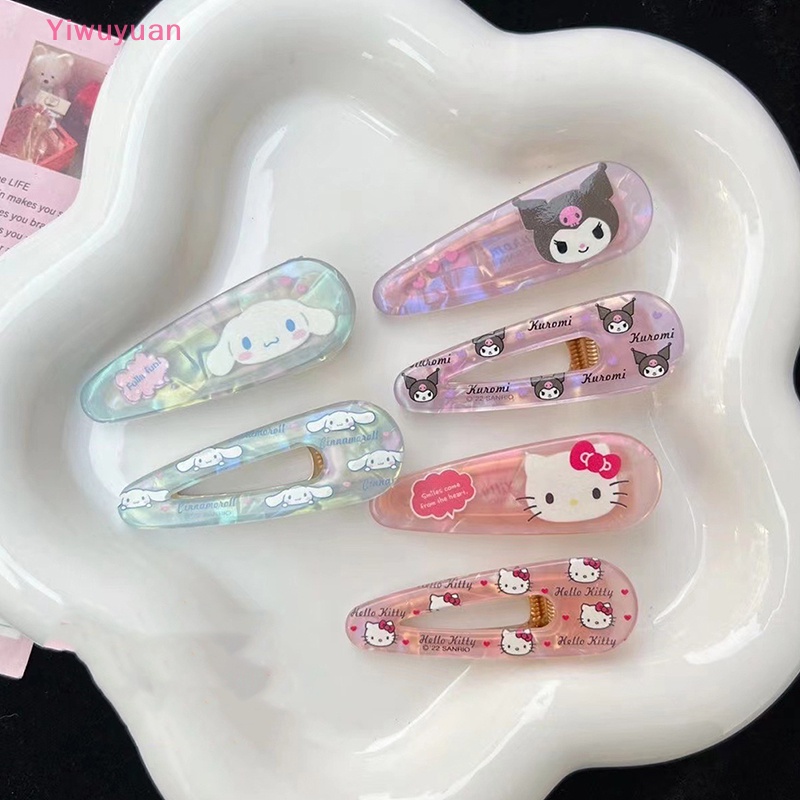 &lt; Yiwuyuan &gt; Kẹp Tóc Trang Trí Hình Nhân Vật Hoạt Hình Sanrio Melody Kuromi Baby Quà Tặng Cho Bé Gái Mới