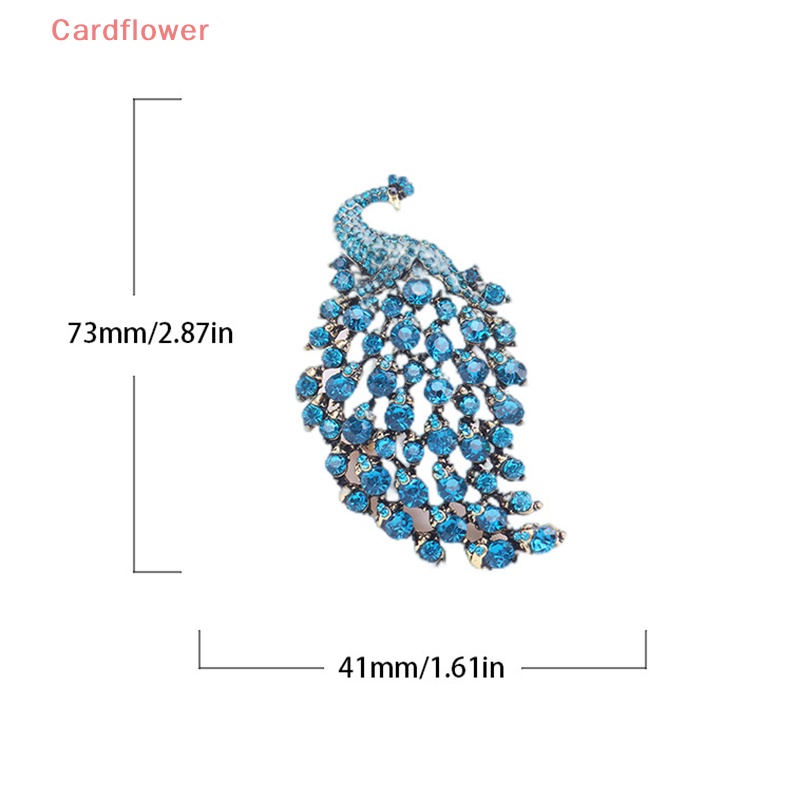 Ghim Cài Áo Hình Con Công Đính Đá Nhân Tạo Thời Trang