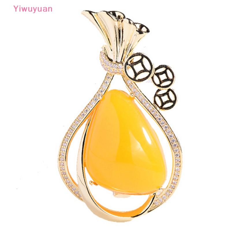 Ghim Cài Áo Trang Trí Thiết Kế Thanh Lịch < Yiwuyuan > Tiền Giả Sáp Bỏ Túi Phụ Kiện Quần Áo Mới