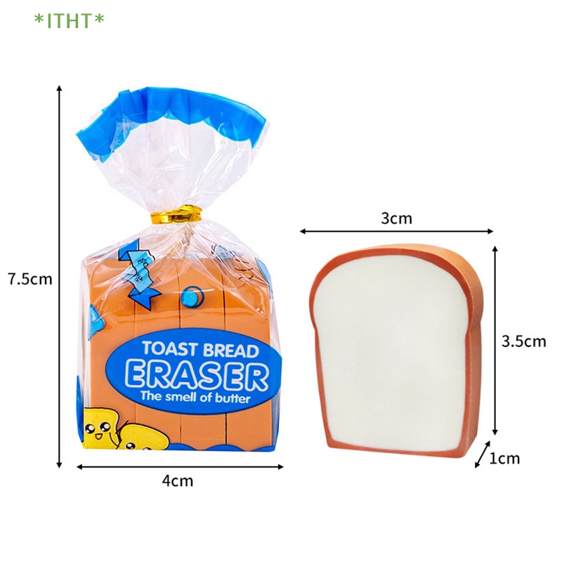 Gôm Tẩy Hình Bánh Mì Nướng Sáng Tạo Vui Nhộn Mới