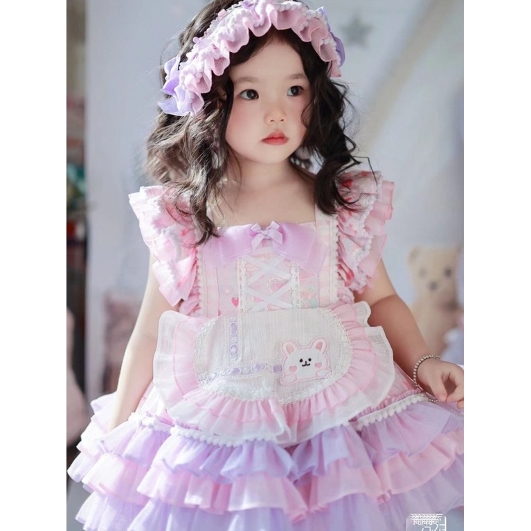 Đầm Công Chúa Lolita Thời Trang Mùa Hè 2023 Cho Bé Gái
