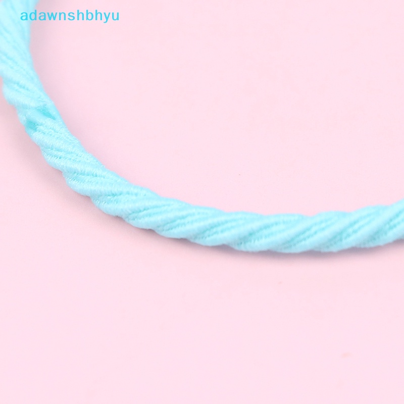 Set 50 / 20 / 30 Dây Thun Buộc Tóc Bằng Nylon Co Giãn Dành Cho Nam Nữ