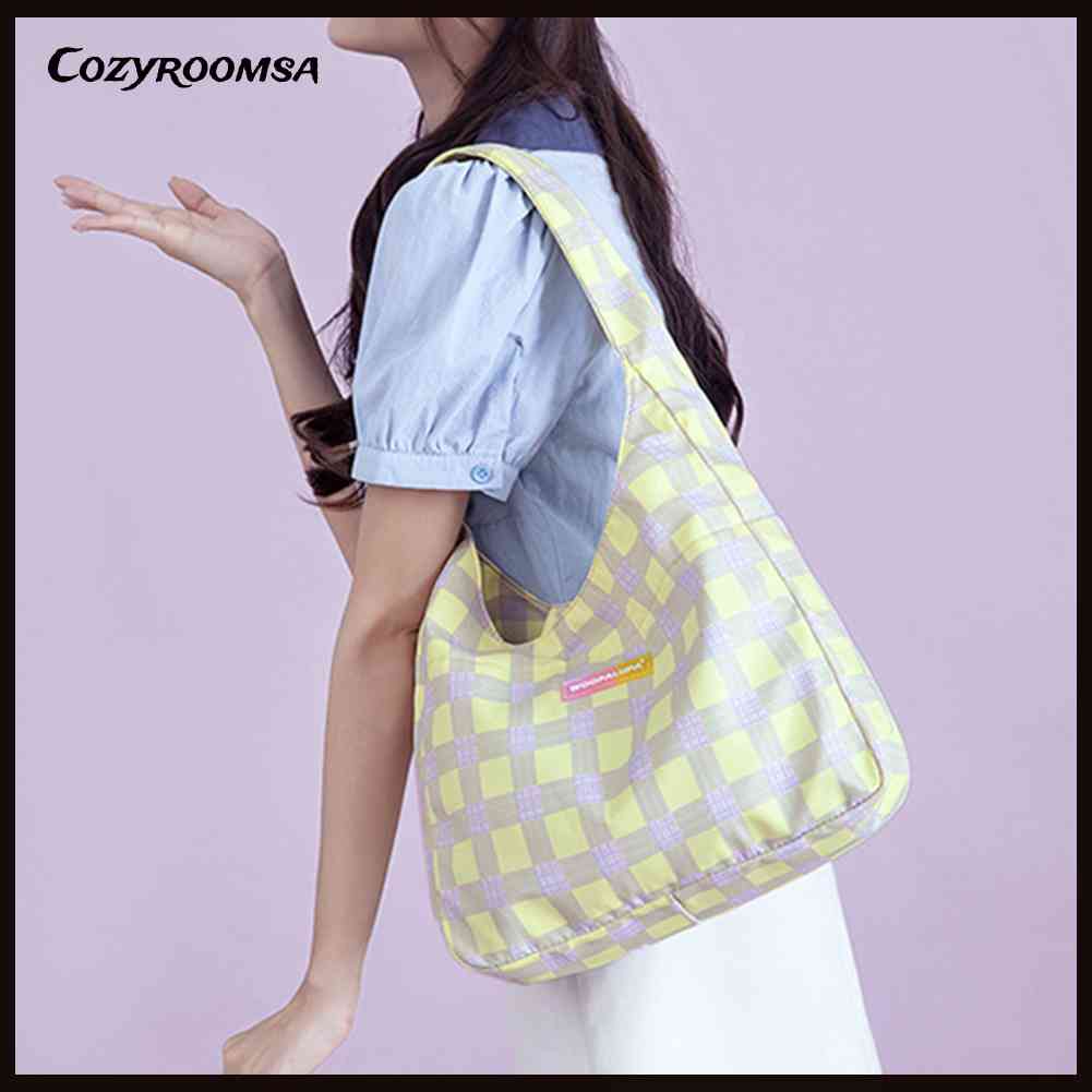 Túi Xách Tay Họa Tiết Kẻ Sọc Thời Trang Đường Phố Dành Cho Nữ