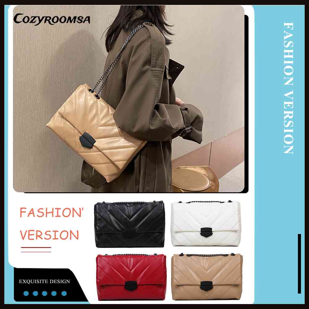 Túi Xách Da PU Cỡ Lớn Màu Trơn Thời Trang Cho Nữ