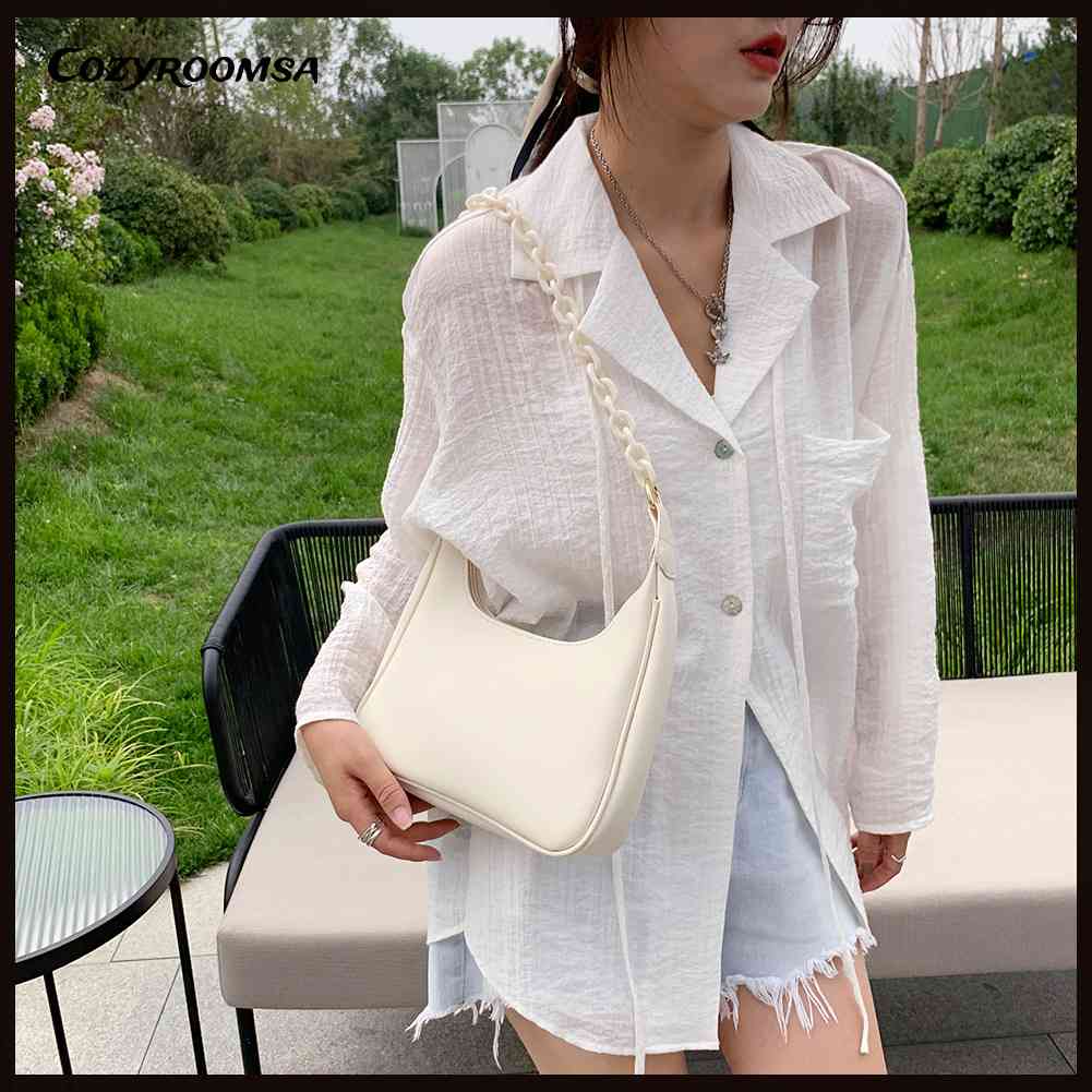 Túi Xách Da PU Màu Trơn Thời Trang Cho Nữ