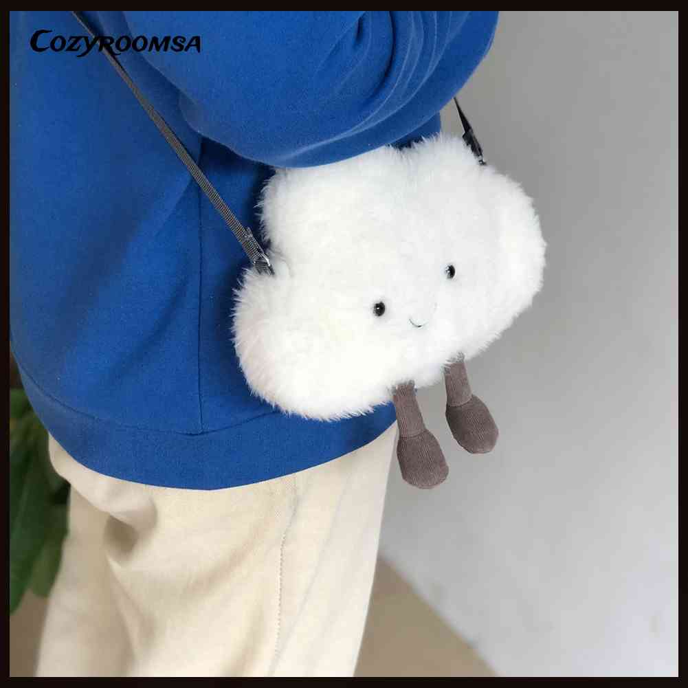 Túi Đeo Chéo Vai Hình Đám Mây Hoạt Hình Dễ Thương Bắt Mắt