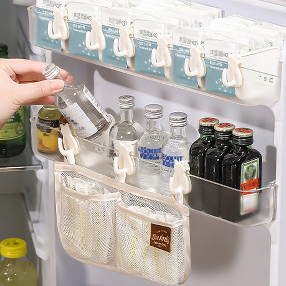 Túi lưới đựng đồ treo tủ lạnh kiểu cách sáng tạo