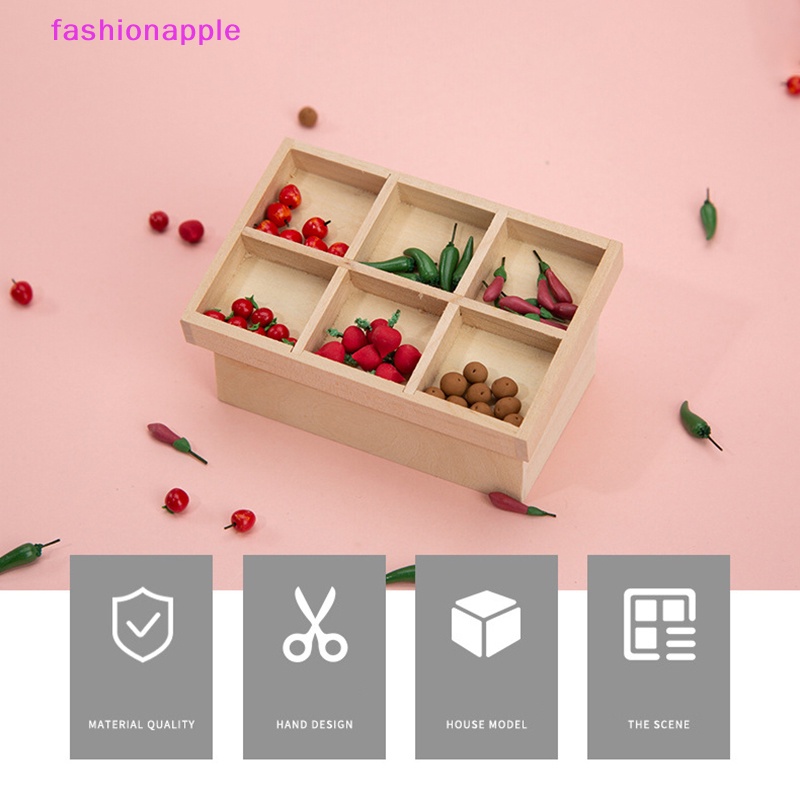 Mô Hình Kệ Đựng Trái Cây mini Tỉ Lệ 1: 12 Trang Trí Nhà Búp Bê