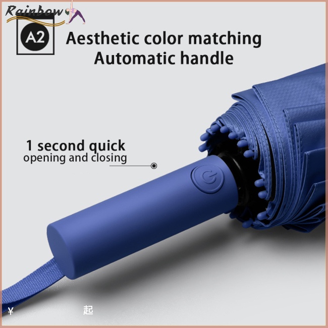 Dù Gấp Tự Động 16 Ribs Chống Tia Uv Chống Mưa Đa Năng Tiện Dụng