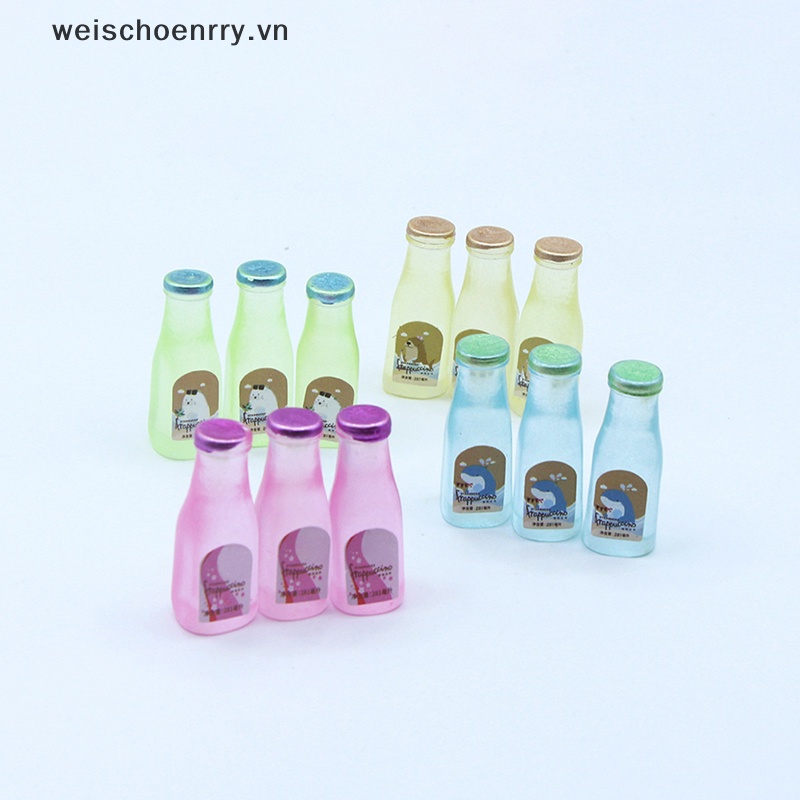 Set 5 Ly Cà Phê mini Dạ Quang Trang Trí Nhà Búp Bê