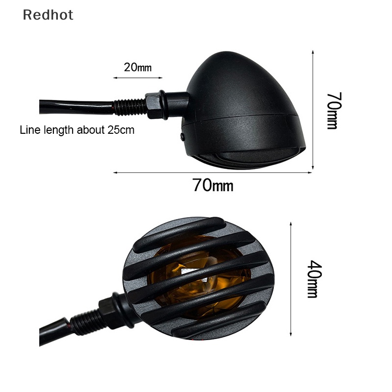 2 Đèn Xi Nhan Màu Hổ Phách Cho Xe Máy