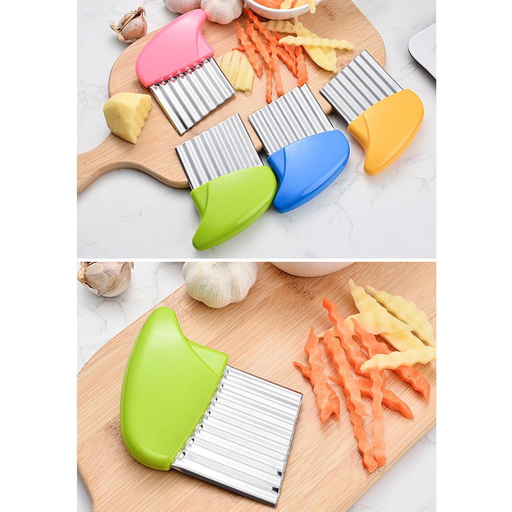 Dụng Cụ Cắt Khoai Tây Gợn Sóng Bằng Thép Không Gỉ