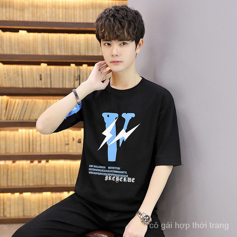 X Áo Thun Tay Ngắn Phong Cách Hàn Quốc Thời Trang Mùa Hè Cho Nam