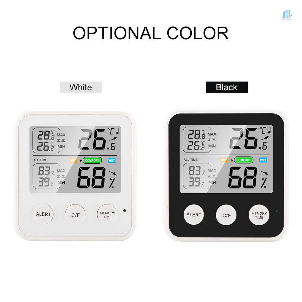 Nhiệt Kế Kỹ Thuật Số Chất Lượng Cao s2mwvn) °C/°F Thiết Bị Đo Độ Ẩm / Nhiệt Độ / Độ Ẩm Thoải Mái Có Công Tắc Phù Hợp Với Mọi Thời Gian / 24-Hour Maximum / 24-Hour