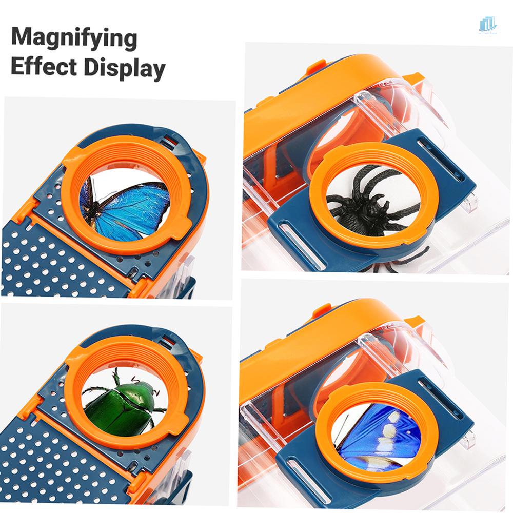 Kính Lúp s2mwvn 2.6X &amp; 4.5X Bắt Côn Trùng Kèm Nhíp Tiện Dụng Cho Trẻ Em