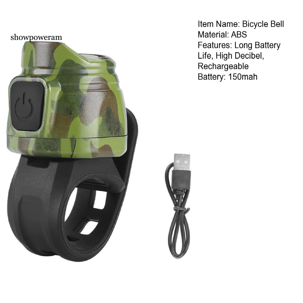 1 Bộ Còi Cảnh Báo Có Thể Sạc Lại Dành Cho Xe Đạp Leo Núi