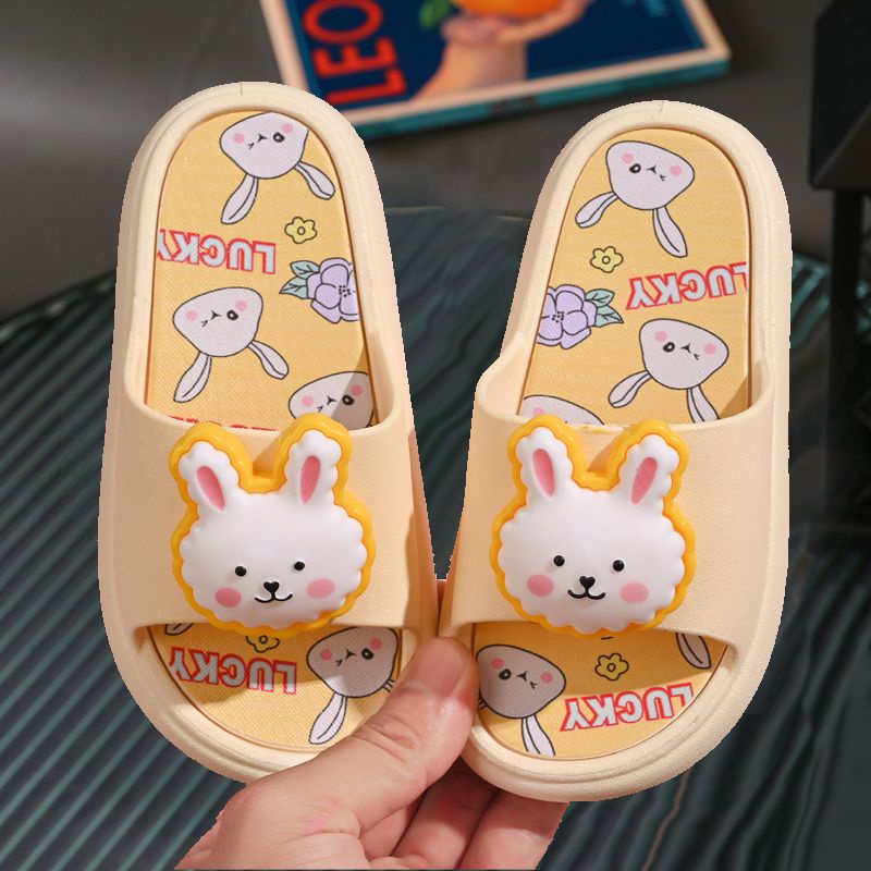 Dép Sandal Đính Tai Thỏ Dễ Thương Thời Trang Mùa Hè 2023 Cho Bé Trai / Gái