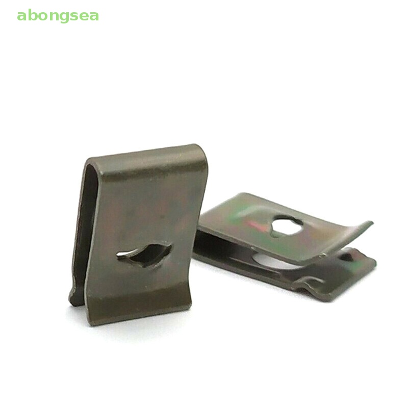 FENDER Set 10 / 20 / 30 / 40 Kẹp Chữ U Bằng Kim Loại Dùng Để Cố Định Tấm Chắn Bùn Của Xe Ô Tô