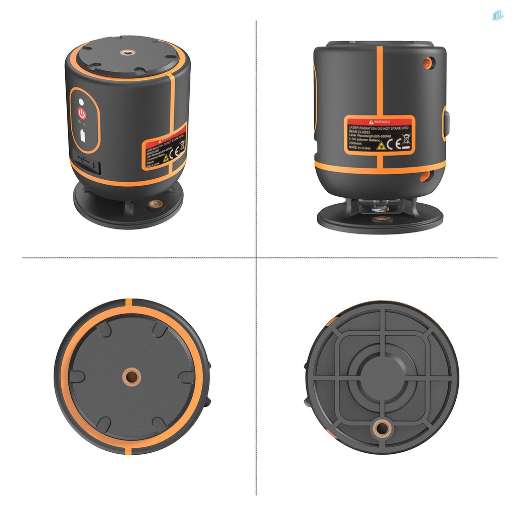 Máy Đo Bằng Tia Laser 30M / 98FT Tự Động Xoay 360 Độ Ngang 10mm Kèm Giá Đỡ 4 Dây 4 Chế Độ