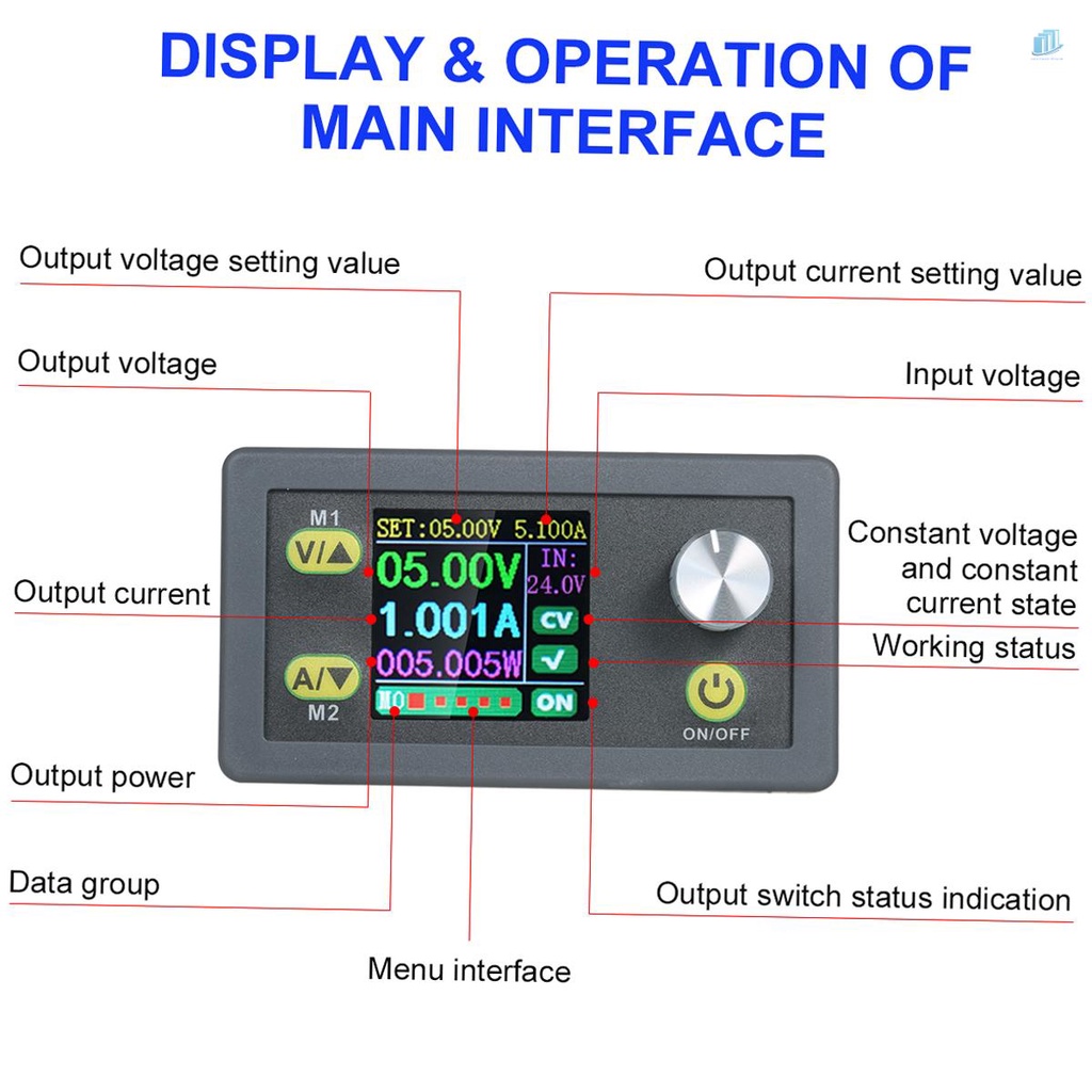 Mô Đun Điều Chỉnh Điện Áp Kỹ Thuật Số 5A 80W DC (s2mwvn) 5A 80W