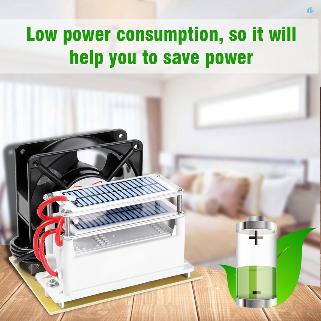 Quạt Lọc Không Khí Ozone 28g / h Loại Bỏ Formaldehyde Cho Xe Hơi Nhà Cửa / Xe Hơi