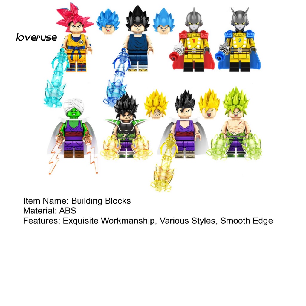 Set 8 Mô Hình Nhân Vật Phim Hoạt Hình Dragon Ball Độc Đáo