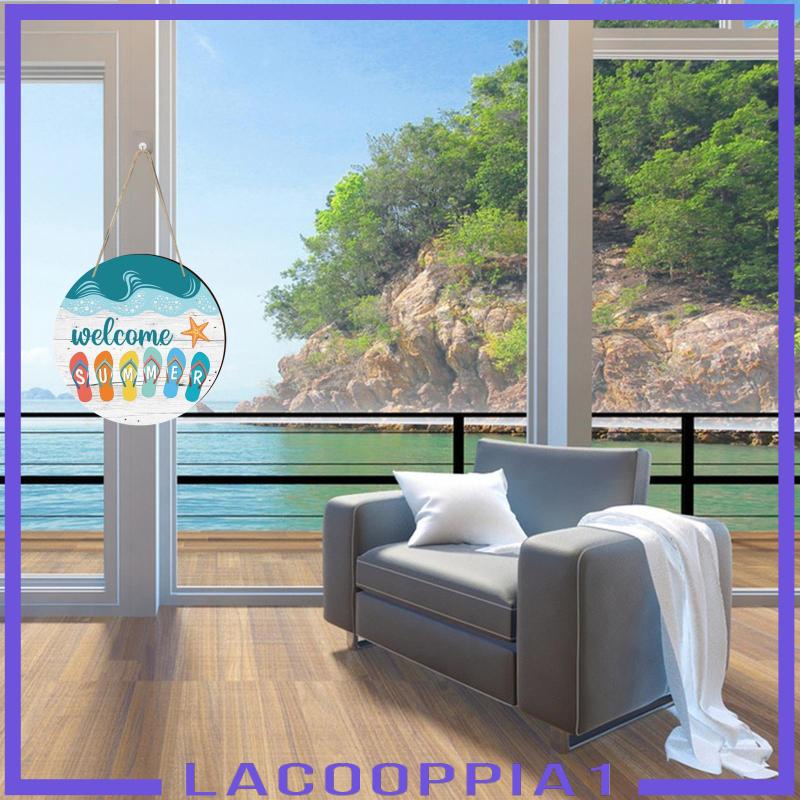 [Lacooppia1] Bảng Gỗ Treo Chào Mừng Bãi Biển Mùa Hè