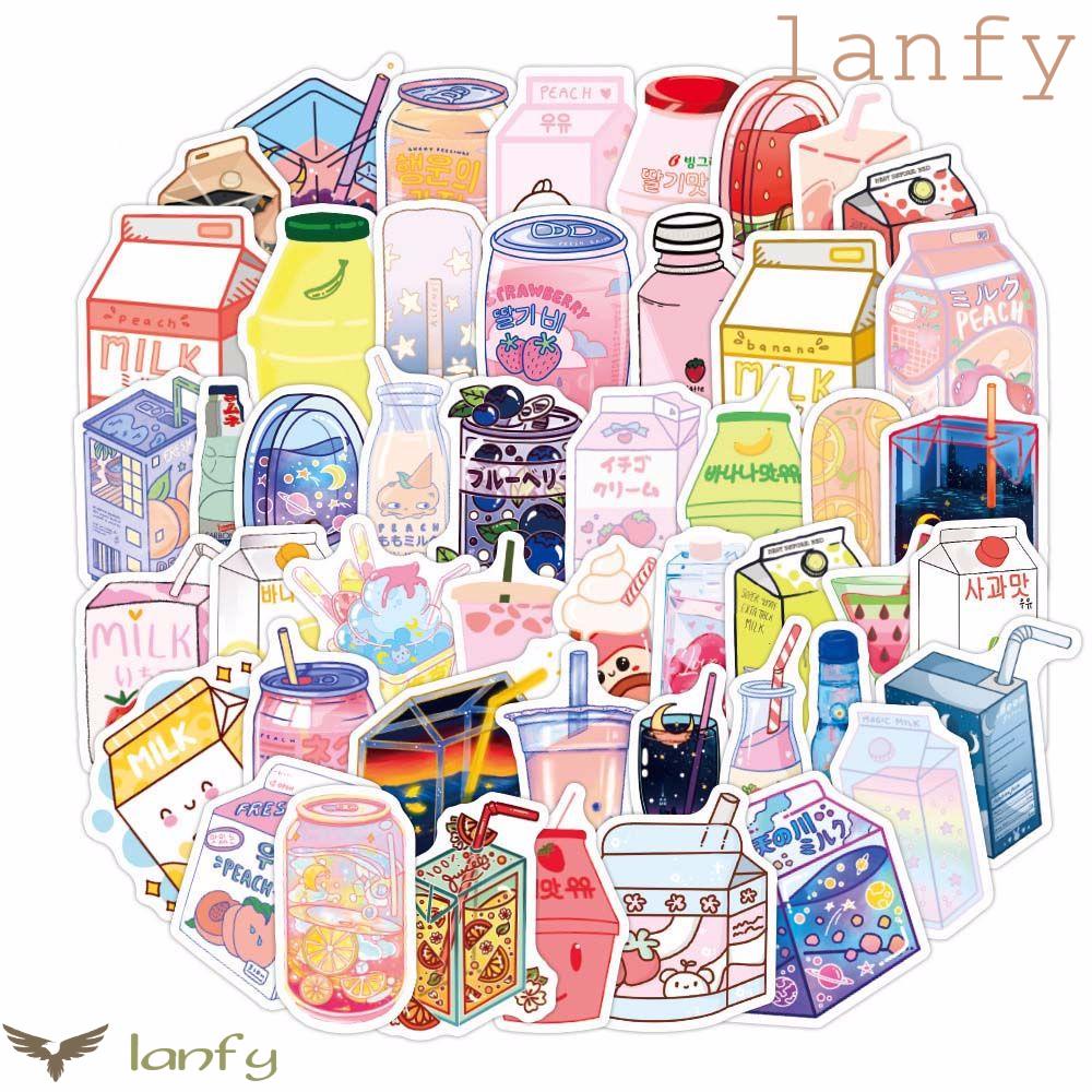 Bộ 50 Miếng Dán Trang Trí Xe Hơi Họa Tiết Hoạt Hình Graffiti Chống Thấm Nước