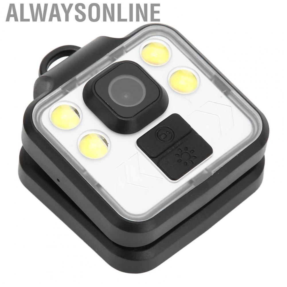 Alwaysonline Small Security Camera  3 In1 Mini HD Night Vision 4 High Power White Light IP65 Waterproof for Outdoor