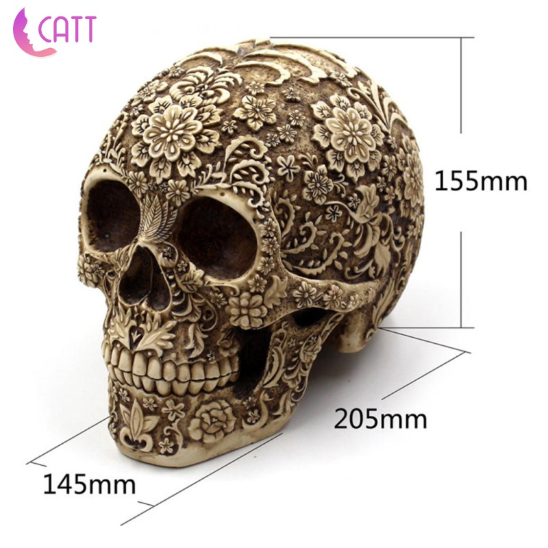 [Dadada1] Mô Hình Đầu Lâu Giống Thật Trang Trí Ngày Lễ Halloween