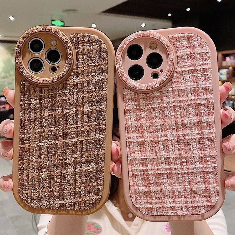 Autumn and Winter Classic Style Plush Apple 14 Phone Case Iphone13 Simple 12pro Female 11 All-Inclusive Xsmax Soft XR bBZ3