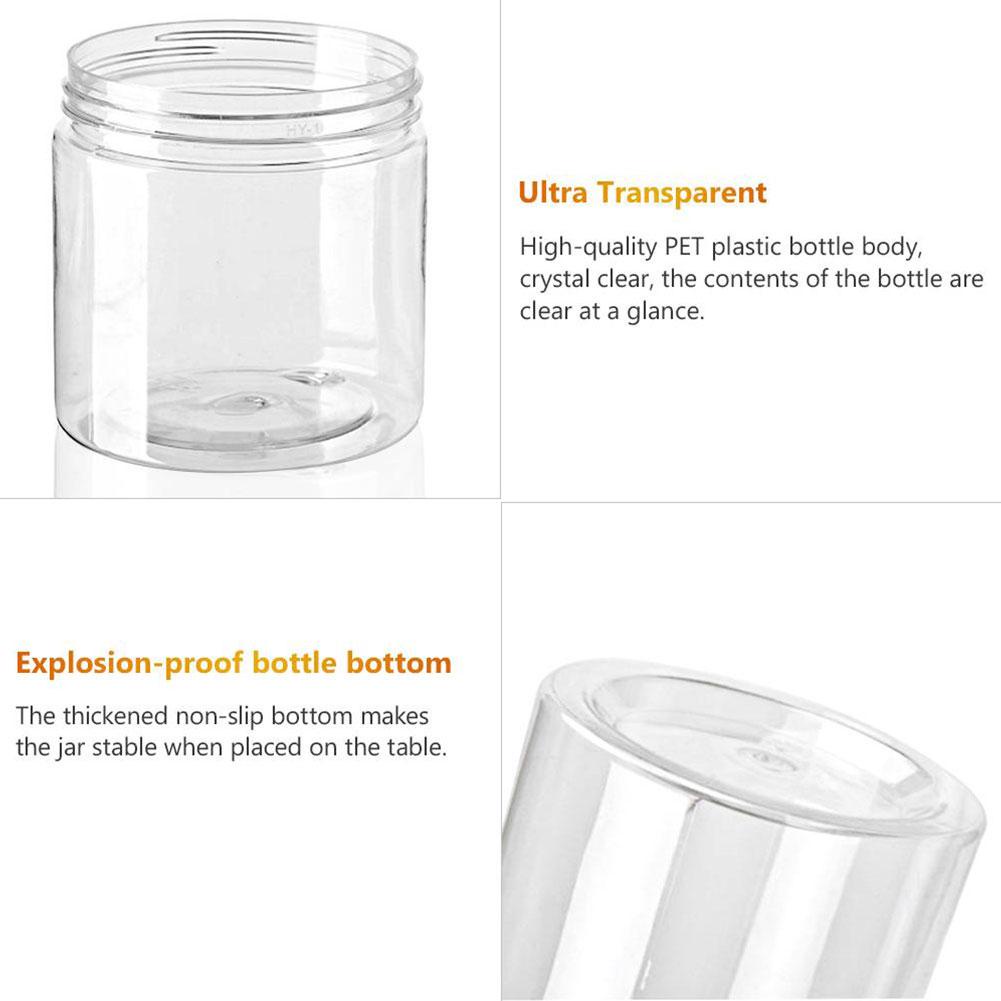 Bình Kem Bằng Nhựa Pp Trong Suốt Miệng Rộng B8B2