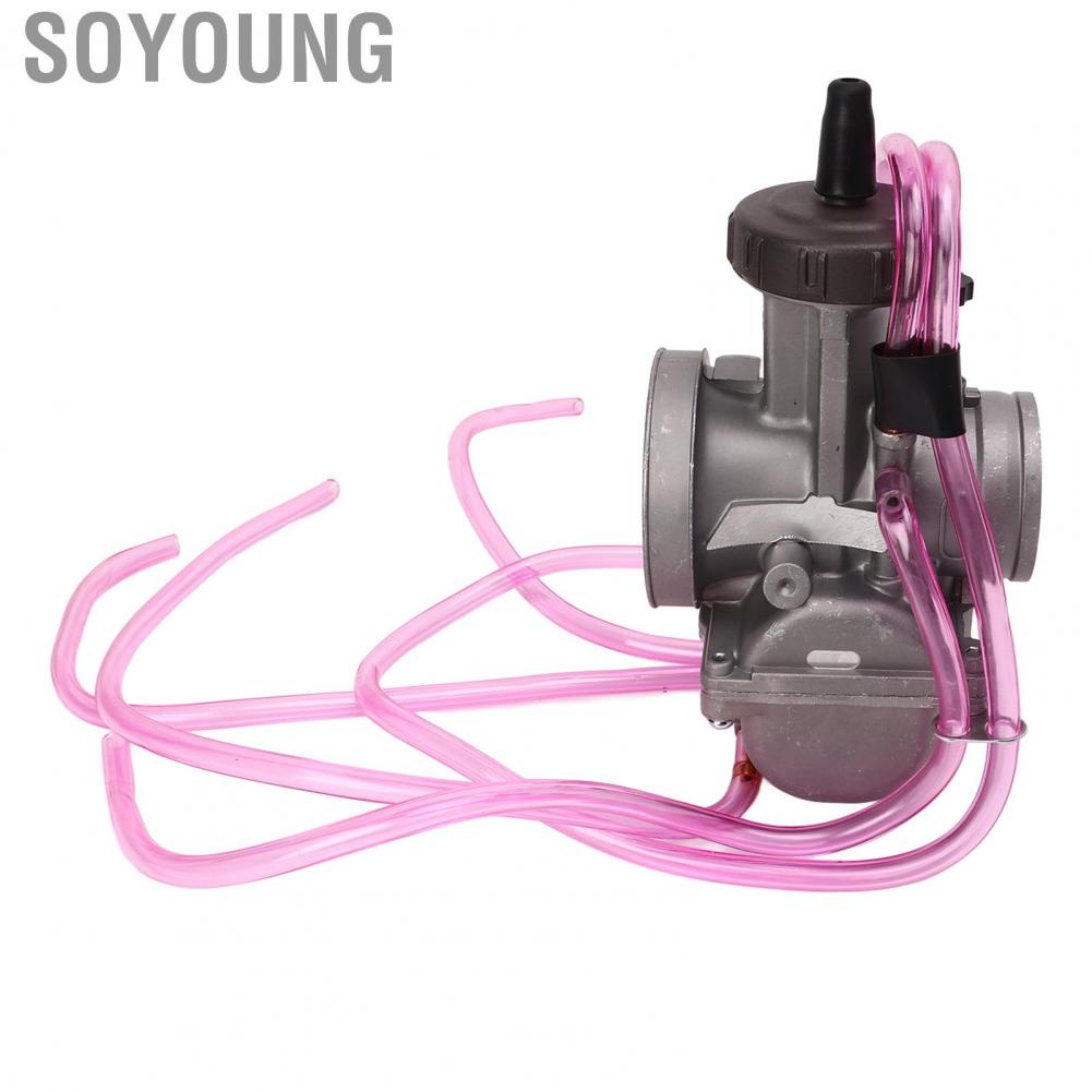 Soyoung Motorcycle Carburetor  PWK 38mm Carb Anodized High Performance Improved Air Flow for TRX250R CR250 ATC250R