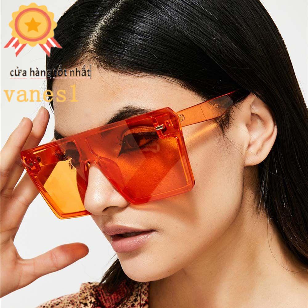 Kính Mát Nam Oversize Hàn Quốc VANES1 Tròng Lớn Màu Đen