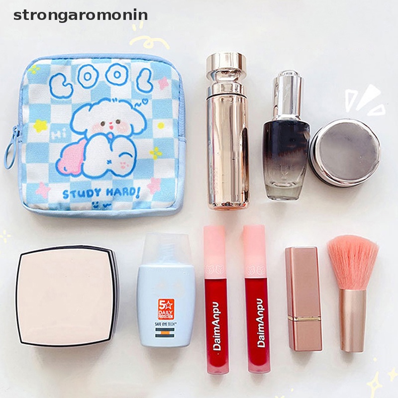 Túi Đựng Khăn Giấy / Đồ Trang Điểm Mini Họa Tiết Hoạt Hình Dành Cho Bạn Gái Mang Đi Du Lịch