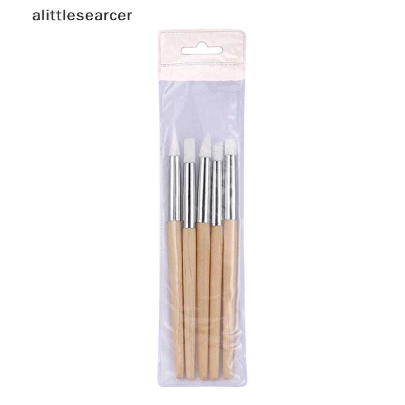 Set 5 Cọ Silicone Chất Lượng Cao Dùng Để Vệ Sinh Làm Sạch Móng Tay