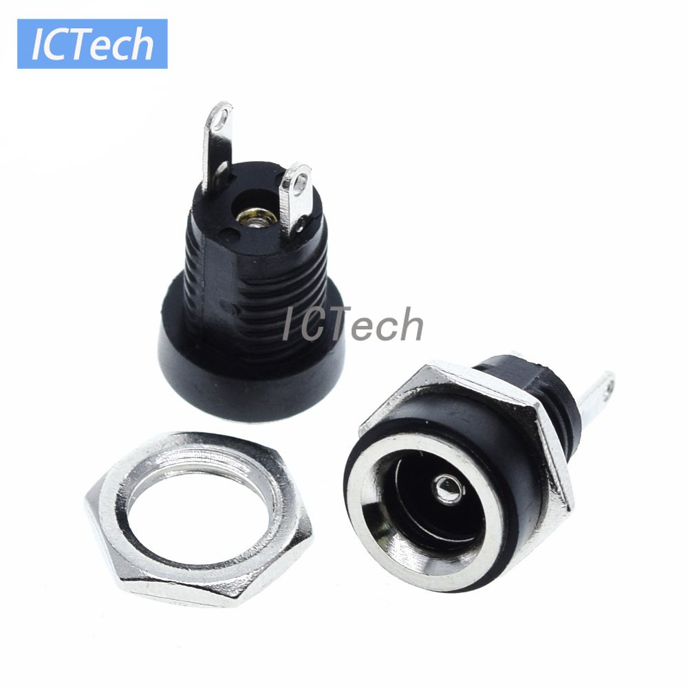 10 Đầu Nối DC-022B + DC 5.5x2.1mm 5.5x2.5mm 5.5 * 2.1 5.5 * 2.5 * 2.5 * 2.5