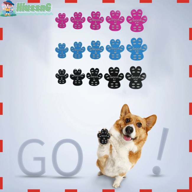 Bộ 4 Đôi Vớ Thoáng Khí Chống Trượt Cho Thú Cưng