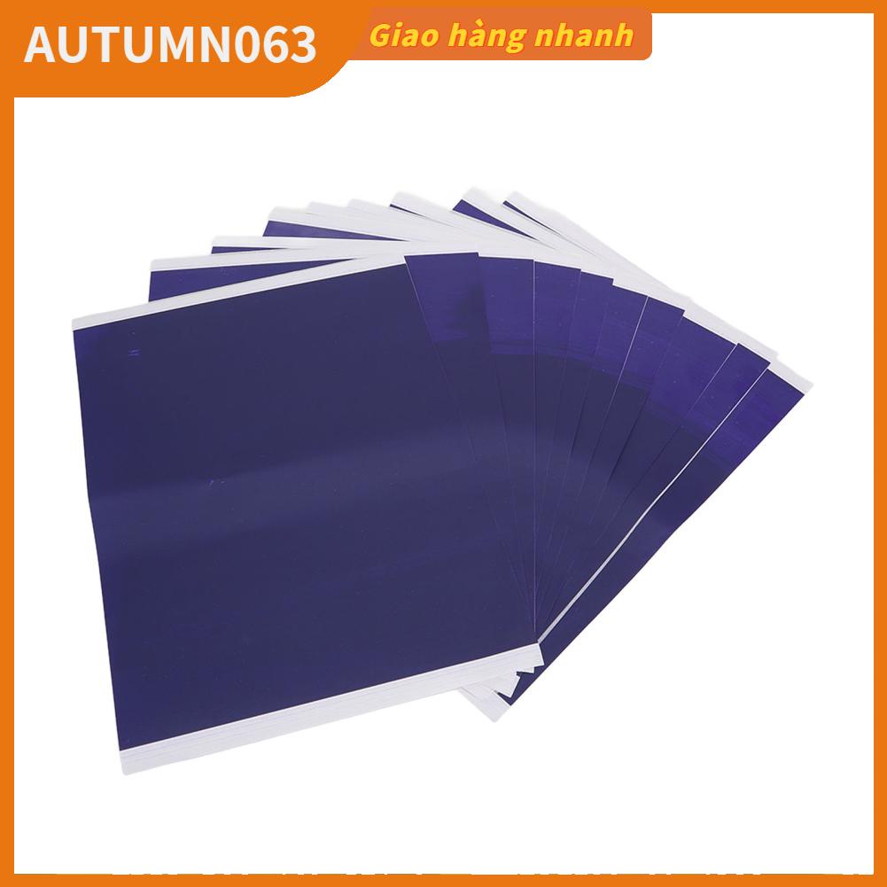 Autumn063 100 tờ Giấy chuyển hình xăm Kích thước A4 cho khả năng hiển thị cao Stencil nhiệt có thể tái sử dụng trên da