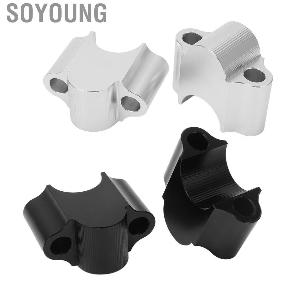 Soyoung 7/8in Handlebar Risers  Dirt Bike Handlebar Mount Clamp Wearproof Universal  for TRX450 TRX400 TRX350