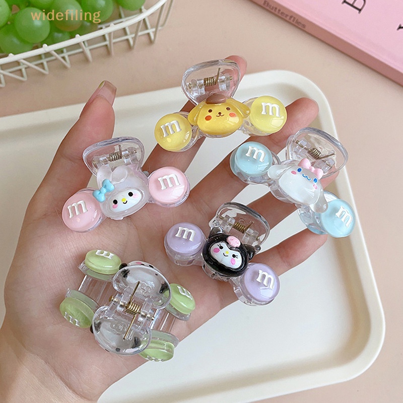 Kẹp Tóc Bằng Pu Hình Cá Mập Melody Cinnamoroll Kuromi Dễ Thương Y2K
