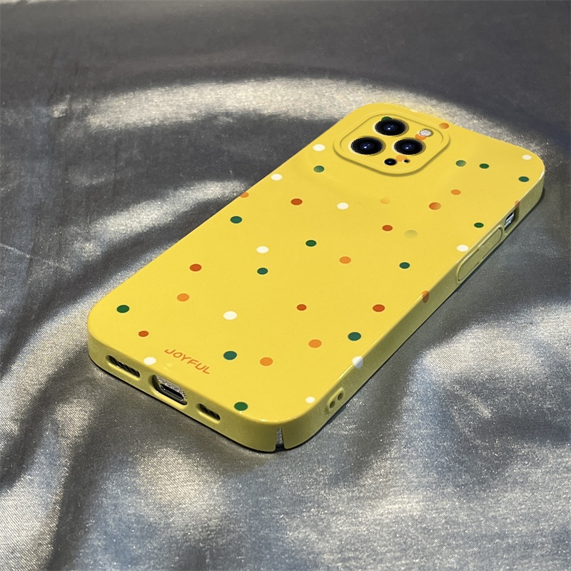 Ốp Điện Thoại Cứng Siêu Mỏng Họa Tiết Chấm Bi 12 Cho Iphone 14Pro 13811 L3AH 7