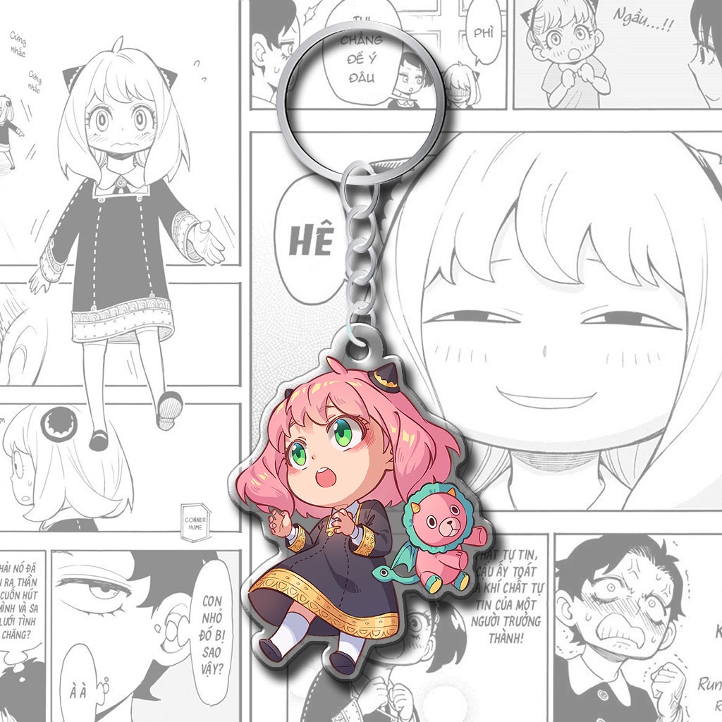 Móc khóa Anya Chibi Anime Manga Spy x Family Quà Tặng Cho Cặp Đôi Bạn Bè Gia Đình