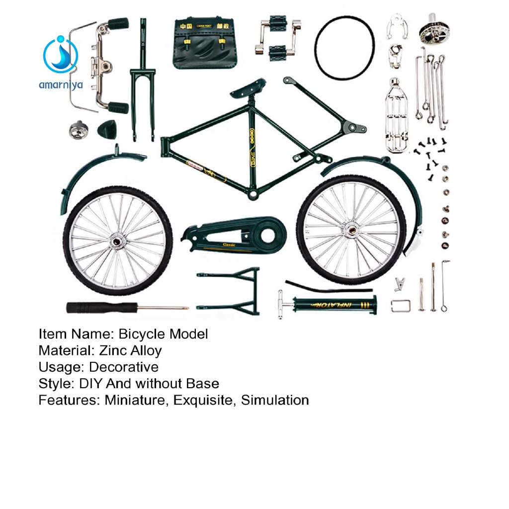 Đồ Chơi Xe Đạp Hợp Kim Chống Rơi Vỡ Phong Cách Trung Hoa Cổ Điển