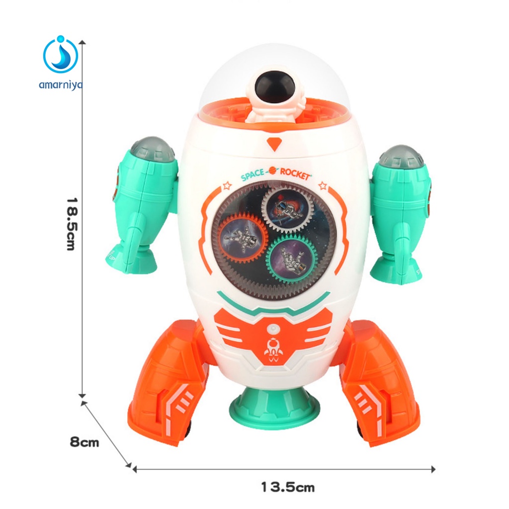 Đồ Chơi Tên Lửa Nhảy Múa Hoạt Hình Nhiều Màu Sắc Dành Cho Trẻ Em