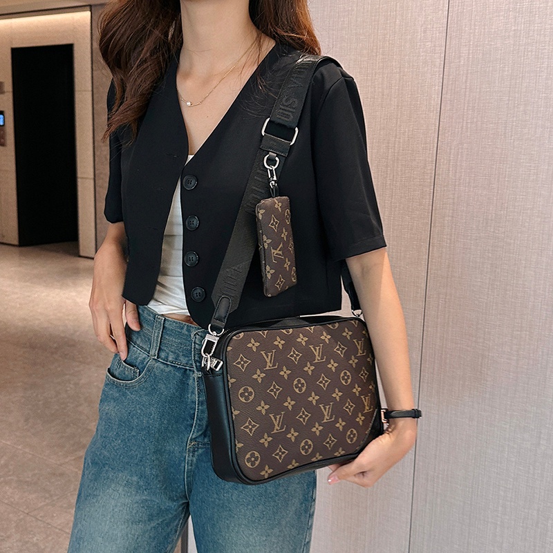 Túi đeo Chéo LV Xách Da PU đeo Vai đi Chơi đi Học Thiết Kế Cỡ Lớn Phong Thời Trang Cao Cấp Cho Nam