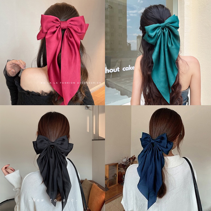 Kẹp Tóc Nơ Màu Kẹo Ngọt Thời Trang Cho Nữ