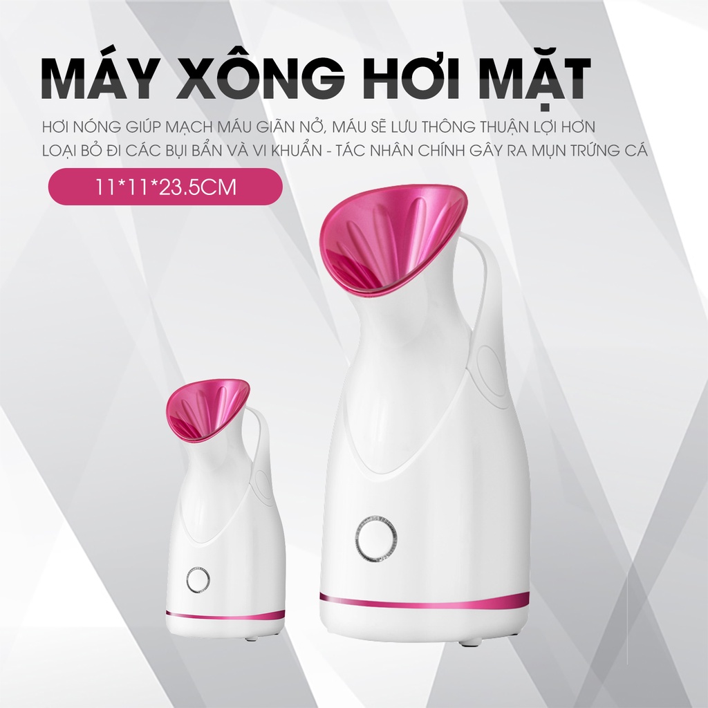 Máy xông mặt xông tinh dầu PHYOPUS chính hãng công nghệ NANO mini cao cấp làm đẹp da, diện tích phun rộng, hàng mới 2023